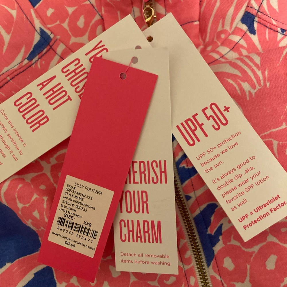 NWT Lilly popover quarter zip